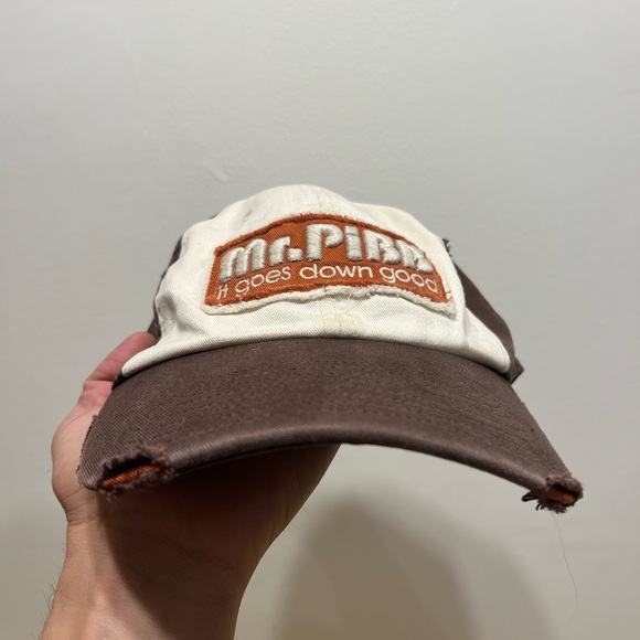 Mr. Pibb distressed SnapBack hat - Picture 6 of 7